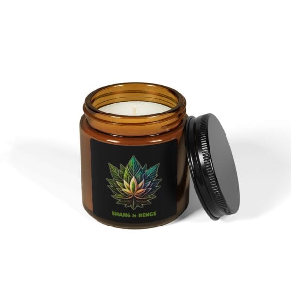 Scented Soy Candle (Multi-Size, Amber Jar) - Image 3