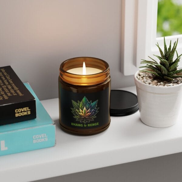 Scented Soy Candle (Multi-Size, Amber Jar) - Image 9